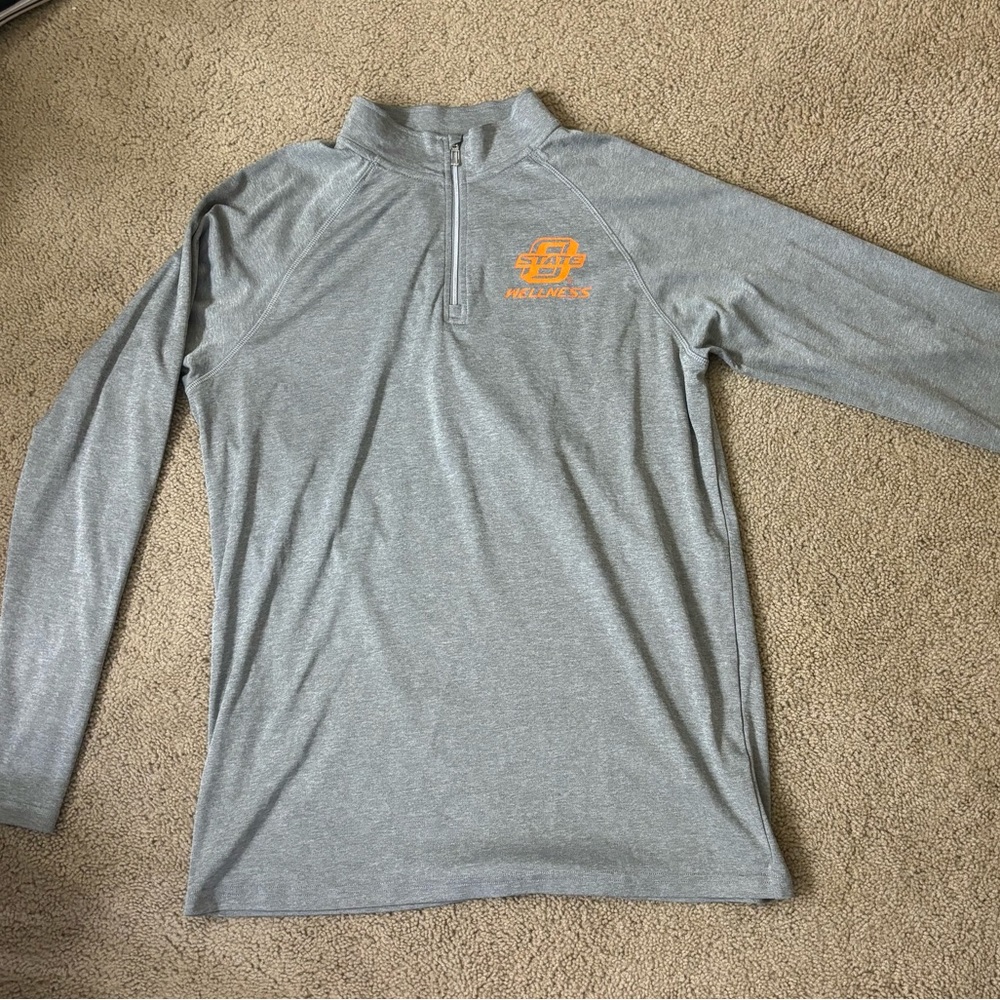 Men’s Oklahoma State athletic pullover quarter zip